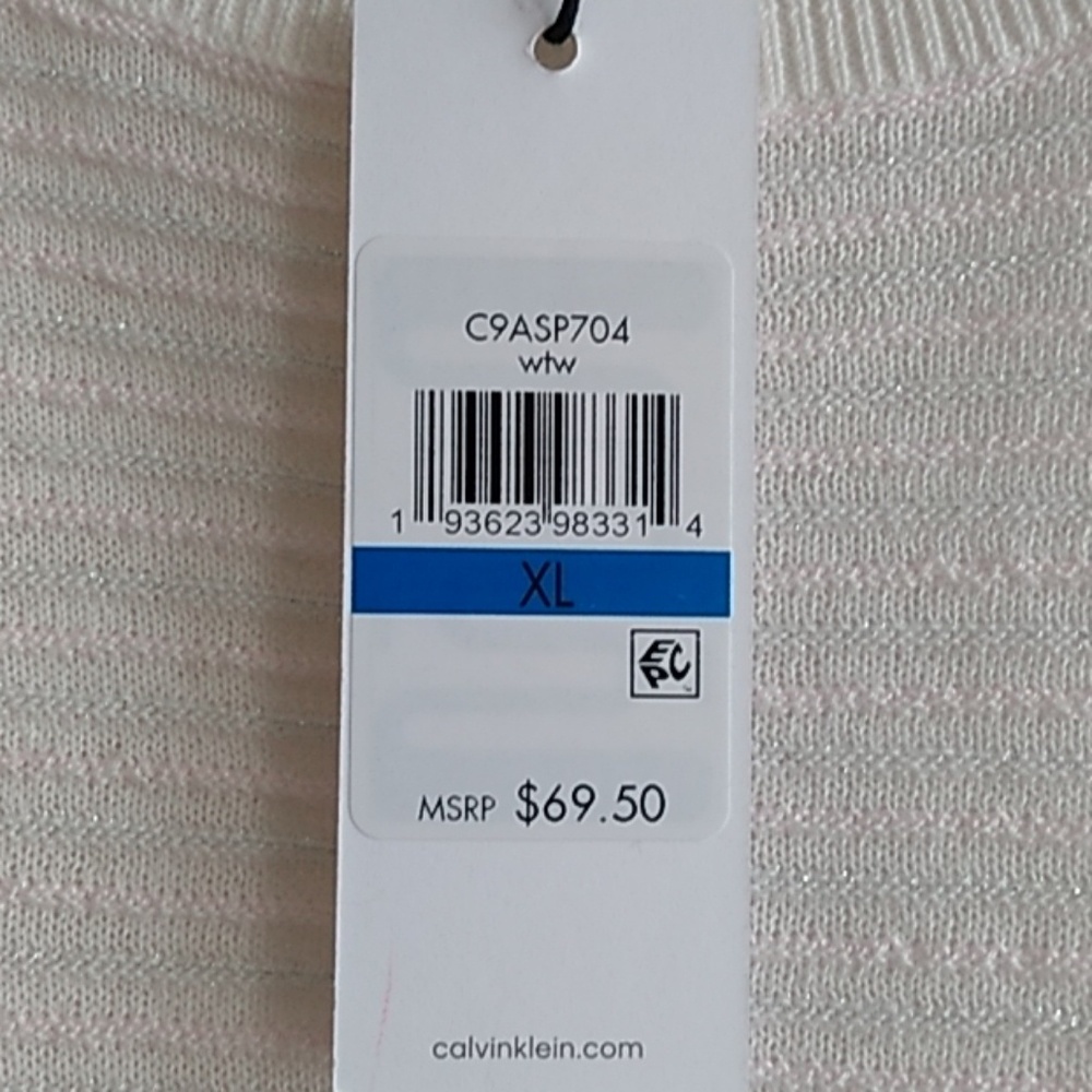 Calvin Klein Short Sleeve Sweater - Picture 2 of 4